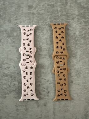 2 Pack Silicone Bands Compatible with Apple Watch Band 38-49 Mm SE 1-9